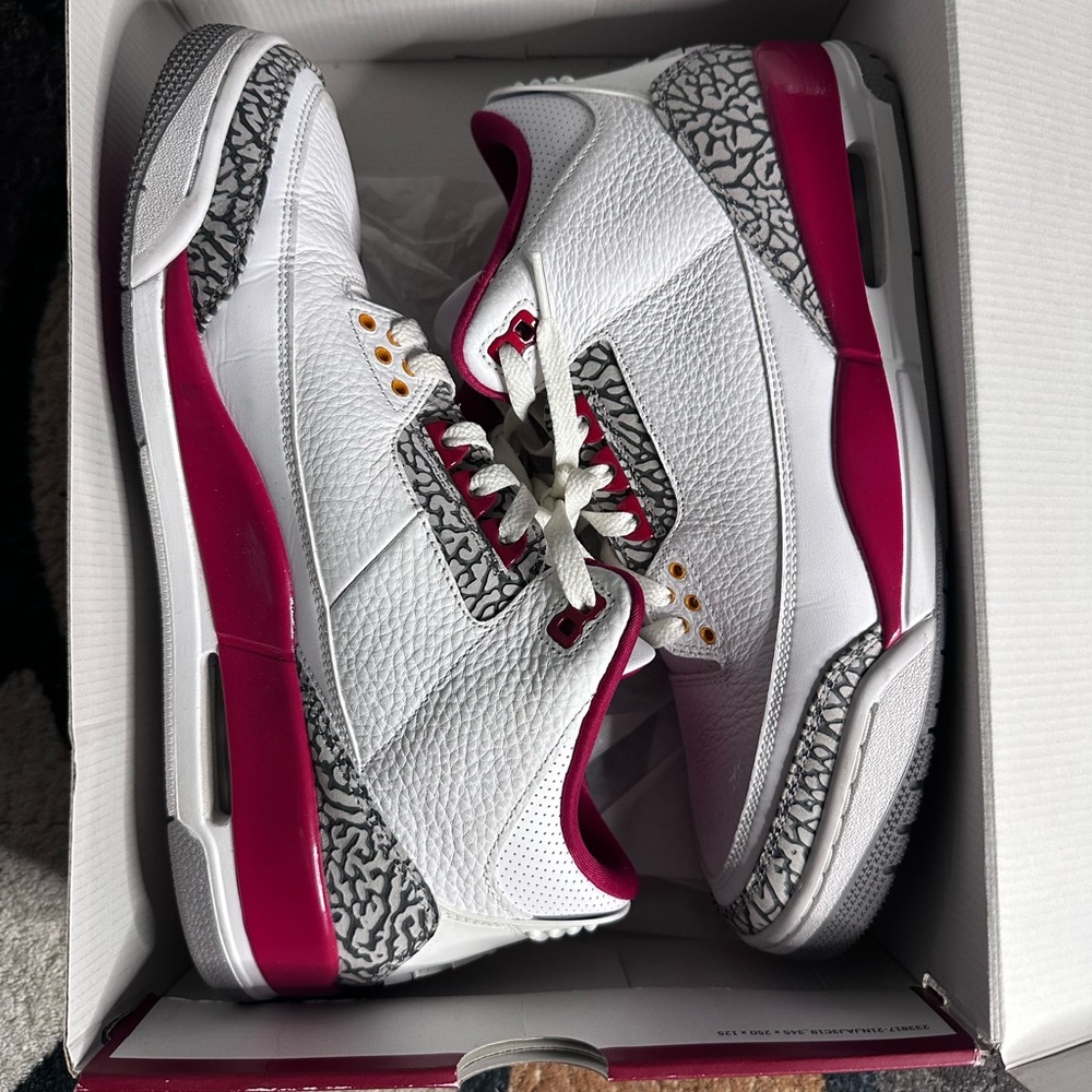 Jordan White and Pink Sneakers with Elephant Print
